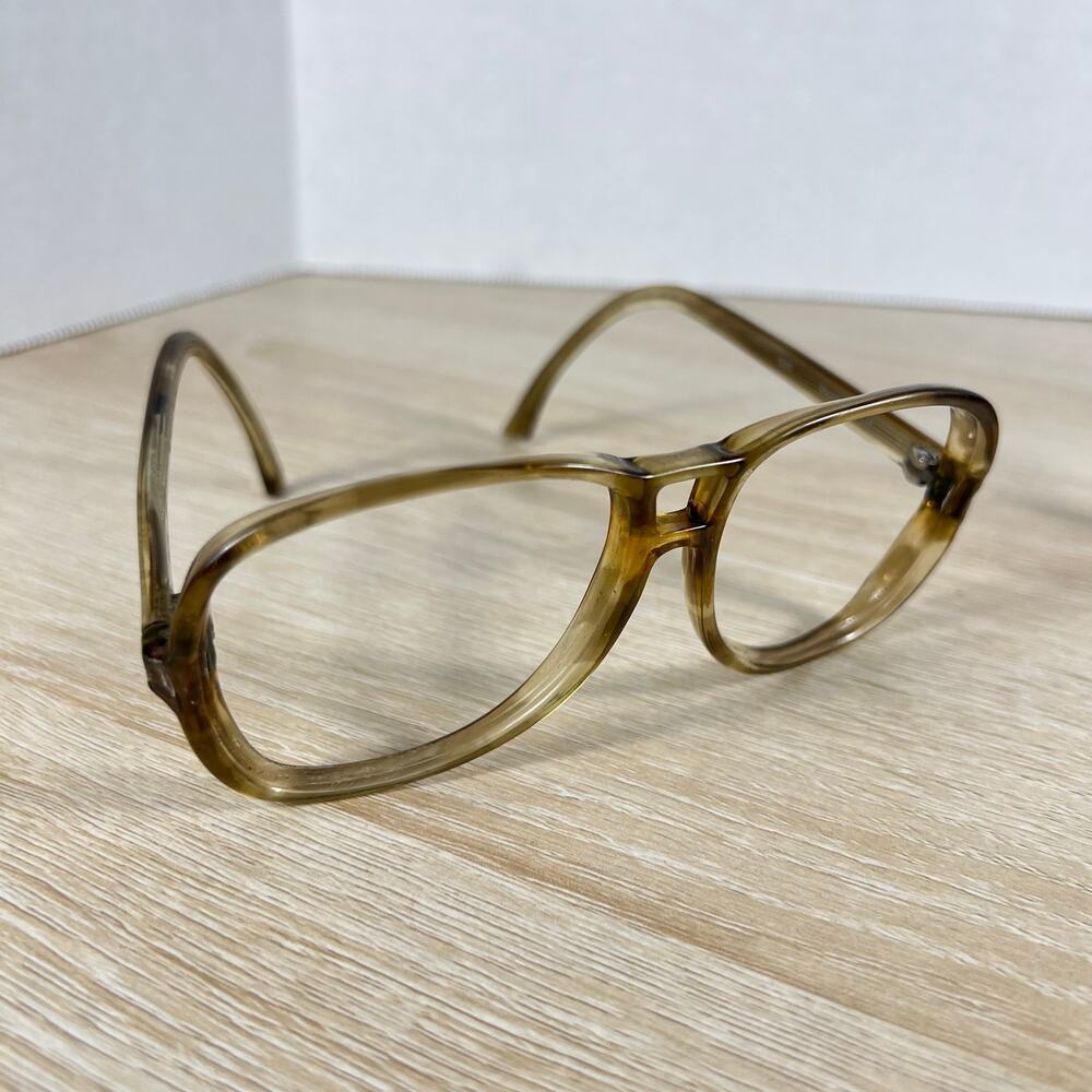 Vintage Bausch & Lomb Taurus 68 Aviator Eyeglasses Translucent SMALL 54-14-135